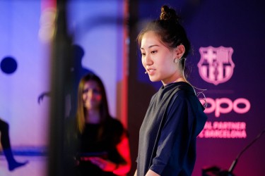 Evento de la renovación de acuerdo entre Oppo y el Futbol Club Barcelona