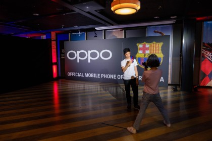 Evento de la renovación de acuerdo entre Oppo y el Futbol Club Barcelona