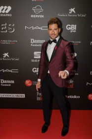 David Bisbal en el photocall de la gala People in Red de la Fundación Lucha contra el Sida (Barcelona, 2018)