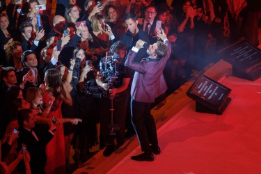 David Bisbal en su actuación durante la gala People in Red de la Fundación Lucha contra el Sida (Barcelona, 2018)