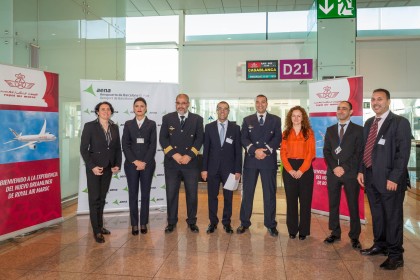 Inauguración nueva línea Royal Air Marroc