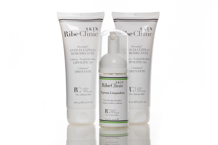 Fotografía de productos de cosmética para Clínica Ribé de Barcelona